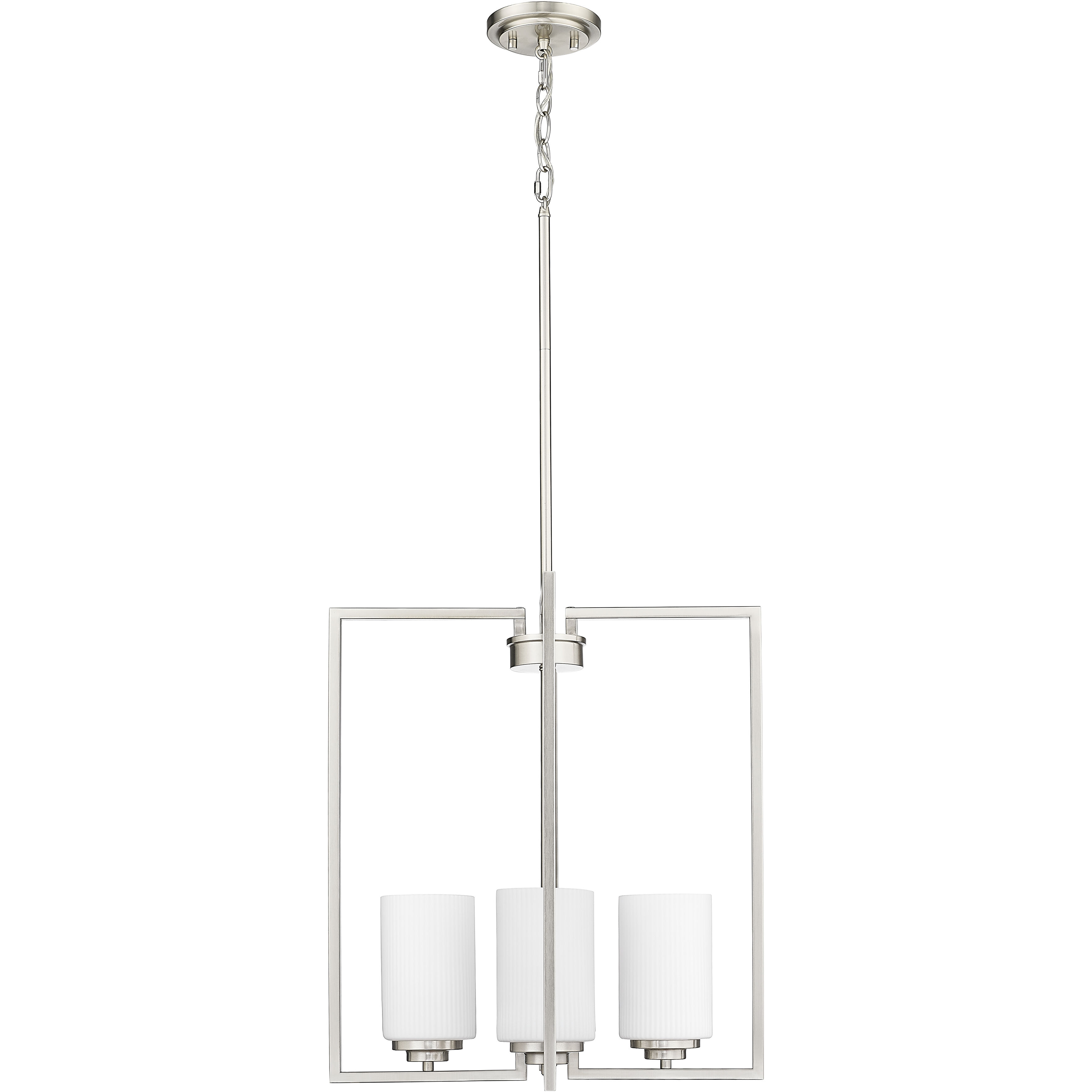 Luxx 4 Light 18 inch Brushed Nickel Indoor Pendant Ceiling Light